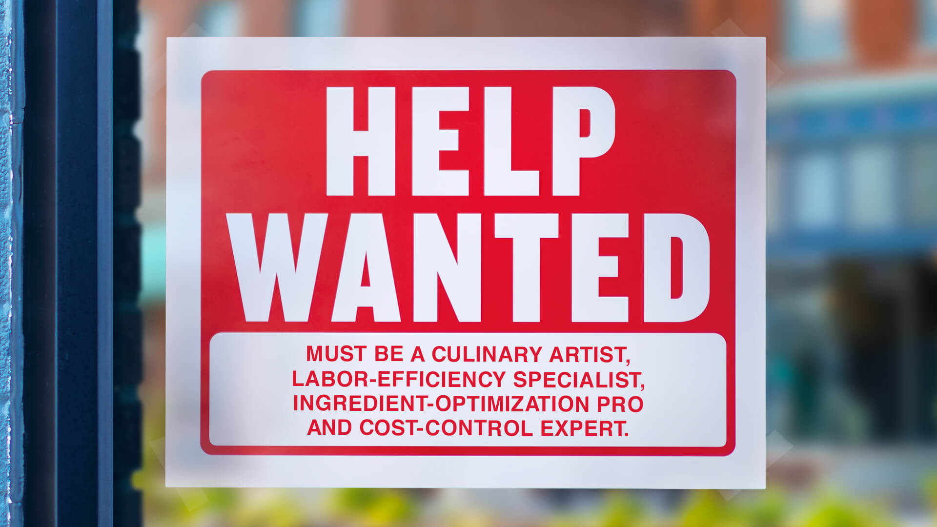 Tyson foodservice prep squad help wanted poster.