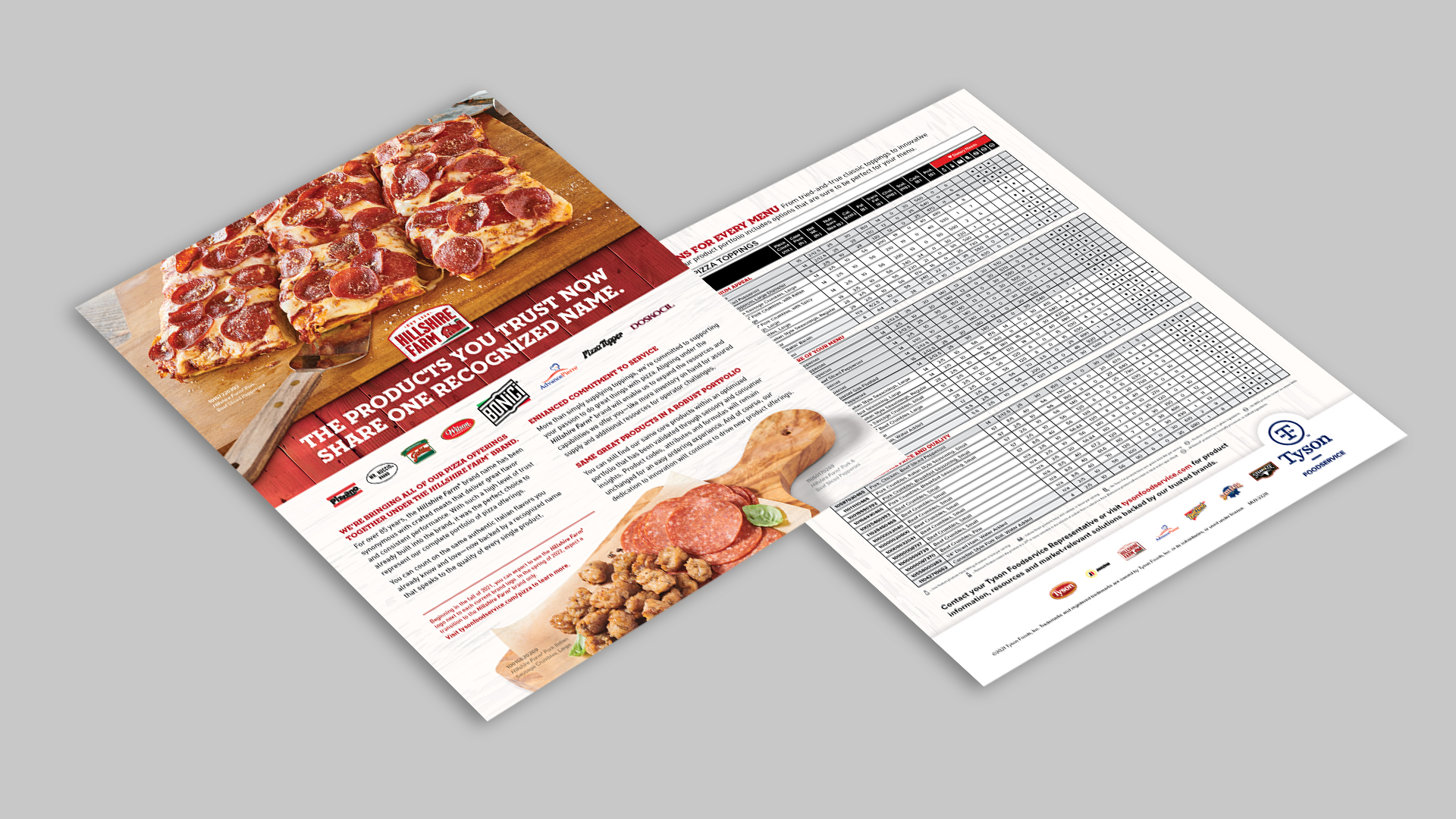 Hillshire Farms Pizza Toppings Hot Sheet