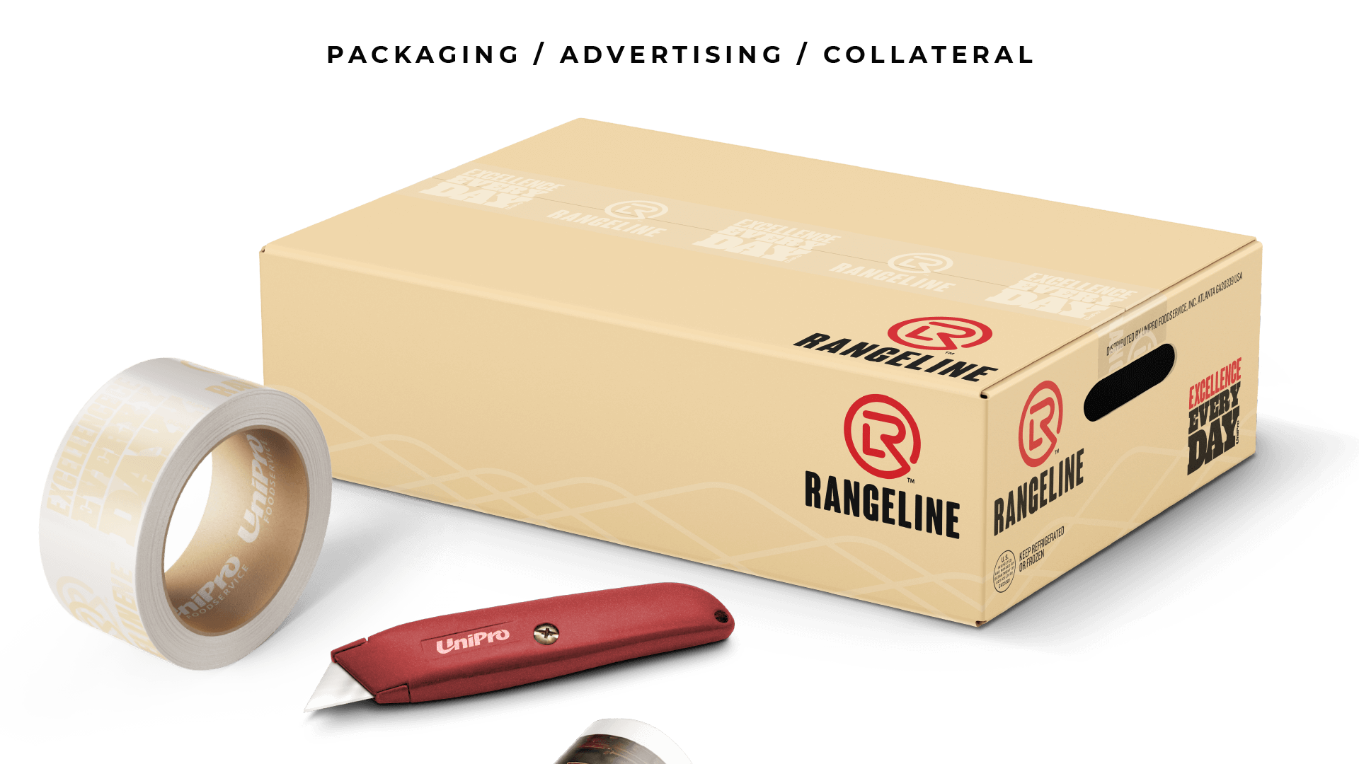 Rangeline Box, Packing Tape & Utility Knife